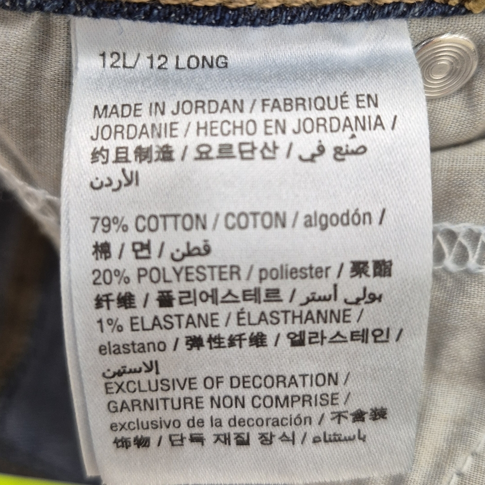 Style & Co Core jeans women's 12 Long dark wash rail straight stretchy high rise - Picture 12 of 16